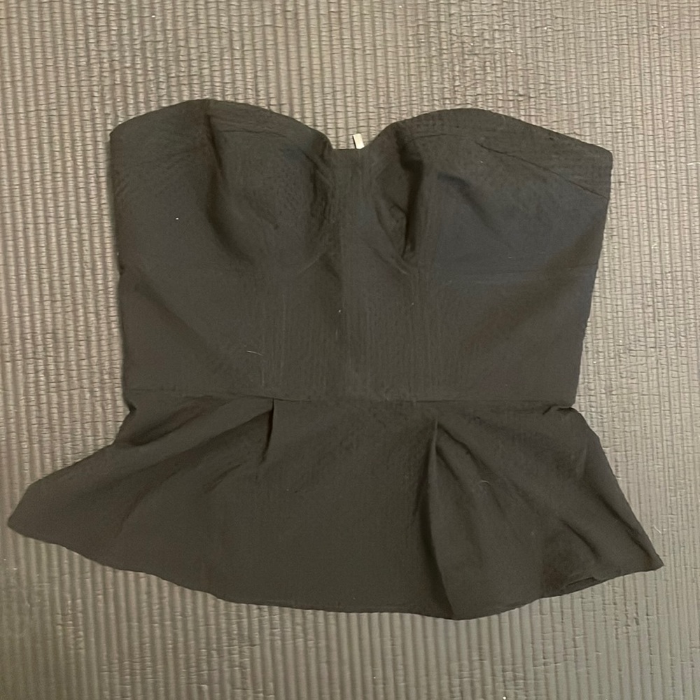 Express black peplum top